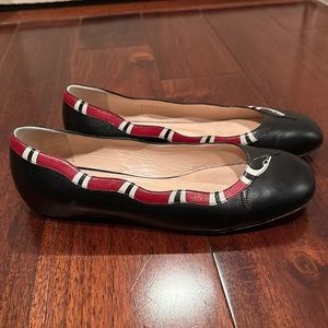 Gucci King Snake Ballet Flats - Size 37.5 (7.5 US) - RARE!